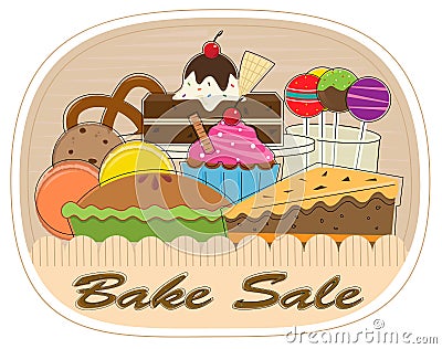 Bake Sale Vector Illustration