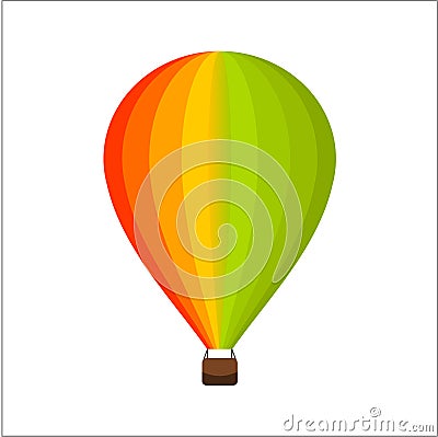 Clip Art Vector Air Balloon Colorfull Stock Photo