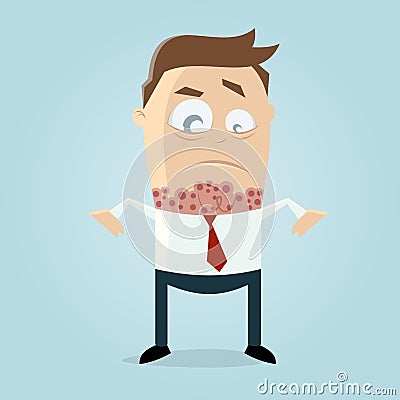 Allergic reaction clipart Vector Illustration