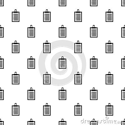 Clipboard check list pattern, simple style Vector Illustration