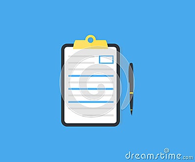 Clipboard, checklist logo design. Checklist, complete tasks, to-do list, survey, exam concepts. vector design and illustration. Vector Illustration