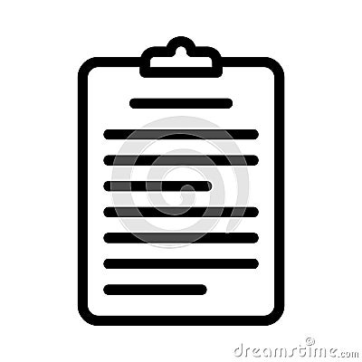 Clipboard icon for saving copies for later pasting elsewhere in a document file Vector Illustration