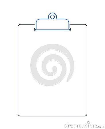 Clipboard line Icon. Vector Illustration