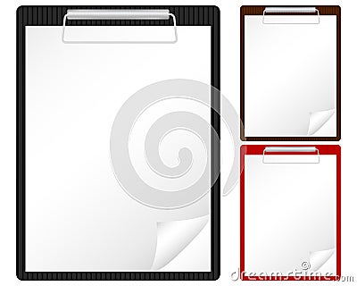 Clipboard and sheet Vector Illustration