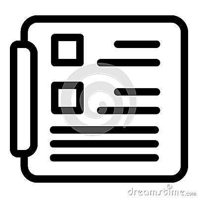 Clipboard showing checklist with checkboxes for task management Stock Photo