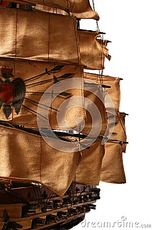 Clipper Ship model Stock Photo