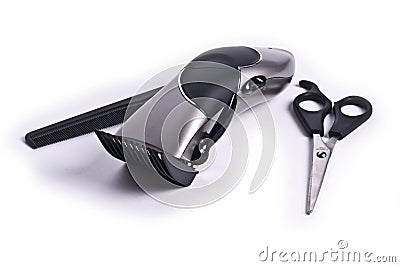 Clippers and scissors Stock Photo