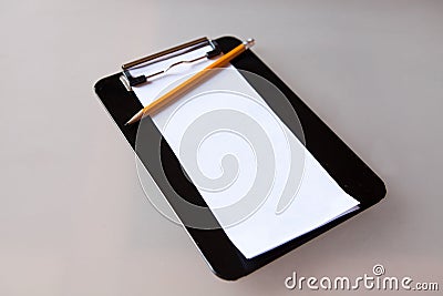 Clipping board for notes Stock Photo