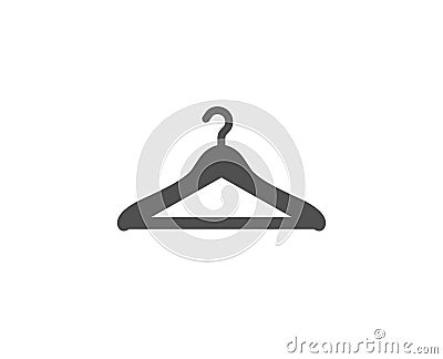 Cloakroom simple icon. Hanger wardrobe sign. Vector Illustration