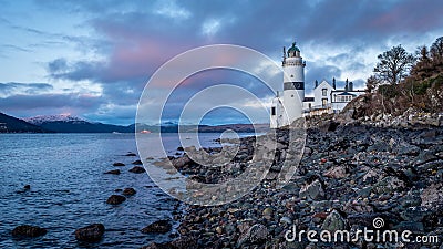 Cloch Lighthouse, near Inverkip, Scotland Stock Photo