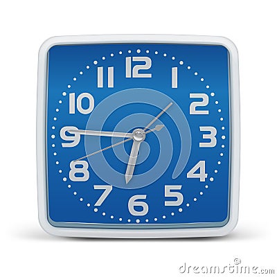 Clock blue - vector Vector Illustration