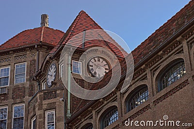 Clock Bridge Tower Historic Building Queens Forest Hills New York Architecture Editorial Stock Photo