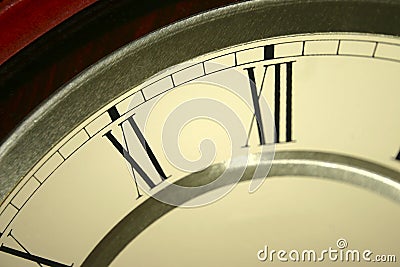 Clock Face (closeup) Stock Photo