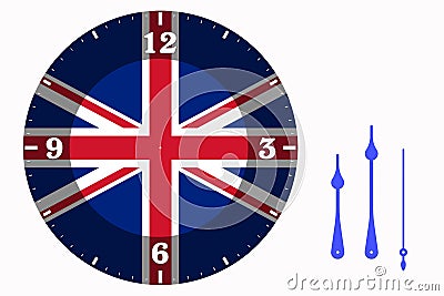 Clock Face - Great Britain Stock Photo