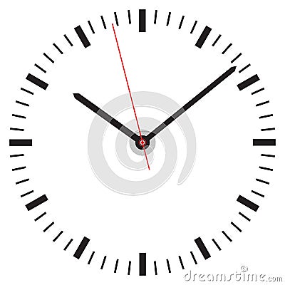 Clock face Vector Illustration