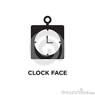 Clock face icon. Simple element illustration. Clock face concept Vector Illustration