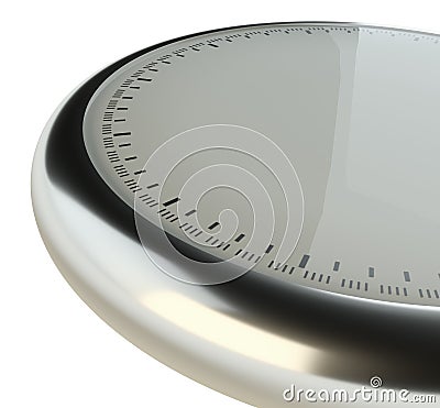 Clock face without numbers and arrows Stock Photo