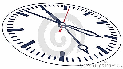 Clock face time and schedules symbol for punctuality and deadlines vector design Generative AI Vector Illustration