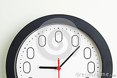 Clock Face To Illustrate Concept Of Zero Hour Employment Contracts Stock Photo