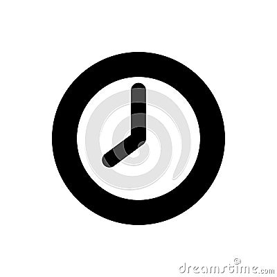 Time concept icon. Simple clock shape Stock Photo