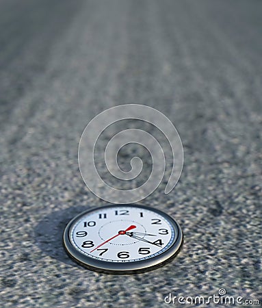 Clock on the floors Stock Photo