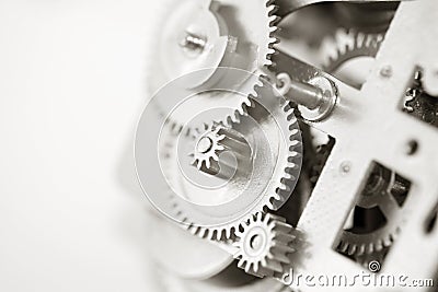 Clock gears Stock Photo