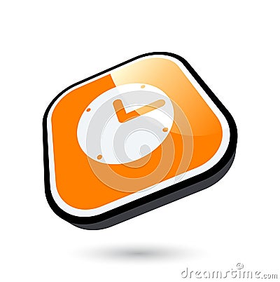 Clock icon Vector Illustration