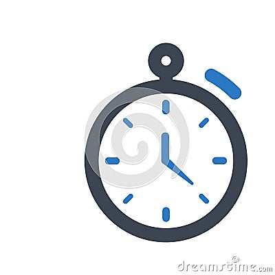 Clock icon, time schedule symbol Vector Illustration