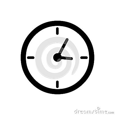 Clock icon vector.Tome logo. Vector Illustration