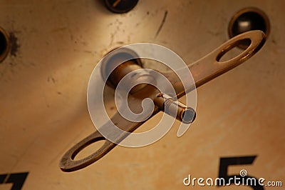 Clock key Stock Photo