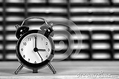 Clock marking winter time change Stock Photo