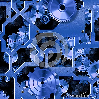 Clock mechanism Stock Photo