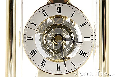 Clock mechanism Stock Photo