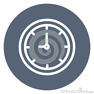 Clock, midnight, new, year Isolated Vector icon which can easily modify or edit Stock Photo