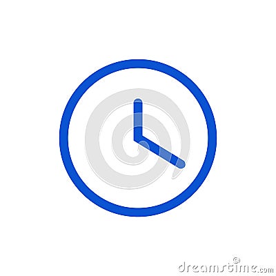 Clock minimal line icon. Timer vector line icon design. Vector Illustration