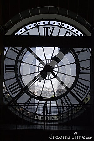 Clock at the Orsay Museum Stock Photo