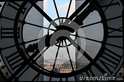 Clock at the Orsay Museum Stock Photo