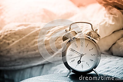 Clock showing wake time Stock Photo