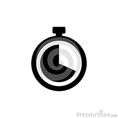 Clock stopwatch icon. Clock symbol isolated. Timer symbol. Vector EPS10 Vector Illustration