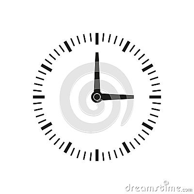 Clock time icon Vector Illustration