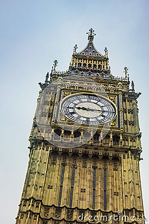 The Clock Tower of Big Ben in London. The famous icon of London, England Stock Photo