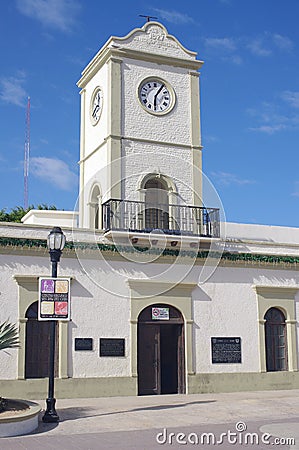 Clock tower of City Hall Editorial Stock Photo
