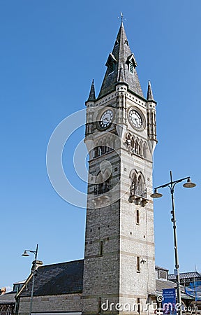 The Clock Tower 2, in Darlington, County Durham. Editorial Stock Photo