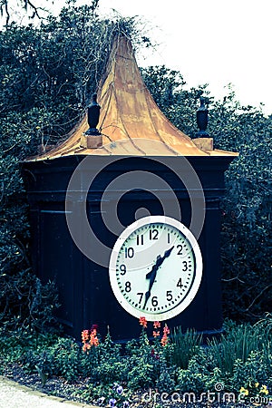 Clock Tower at Entrance to Magnolia Plantation Editorial Stock Photo