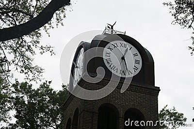 Clock Tower in Gainesville, Florida Stock Photo