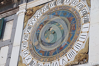 Historical astronomical clock Stock Photo