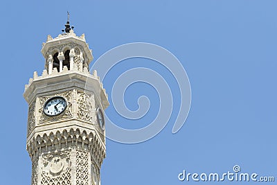 Clock Tower Of Izmir, Turkey Stock Photo