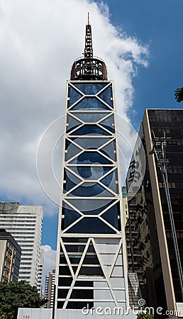 Clock Tower in Sao Paulo, Brazil Stock Photo