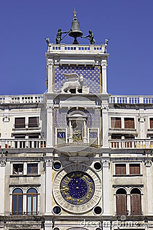 Clock in Venice. Stock Photo