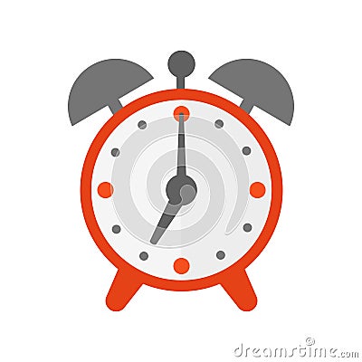 Clock watch alarm vector icon illustration Vector Illustration